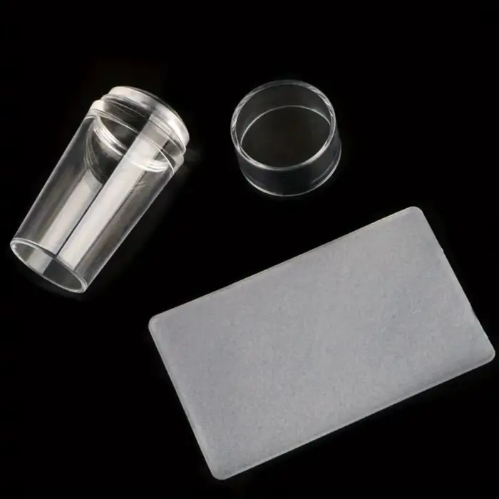 Nail Art français rapide et facile avec tampon et grattoir en silicone transparent