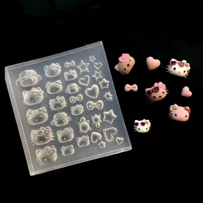 1 pièce Moule en silicone 3D en acrylique pour nail art