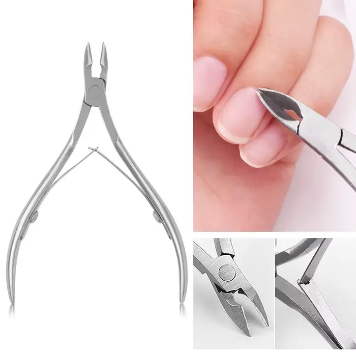 Pince à cuticules professionnelle en acier inoxydable