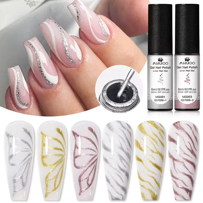 Ensemble de vernis à ongles Gel à paillettes