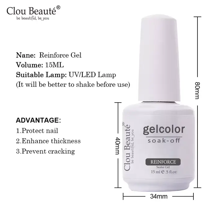 Renfort UV vernis à ongles Gel protéger renforcer LED Gel