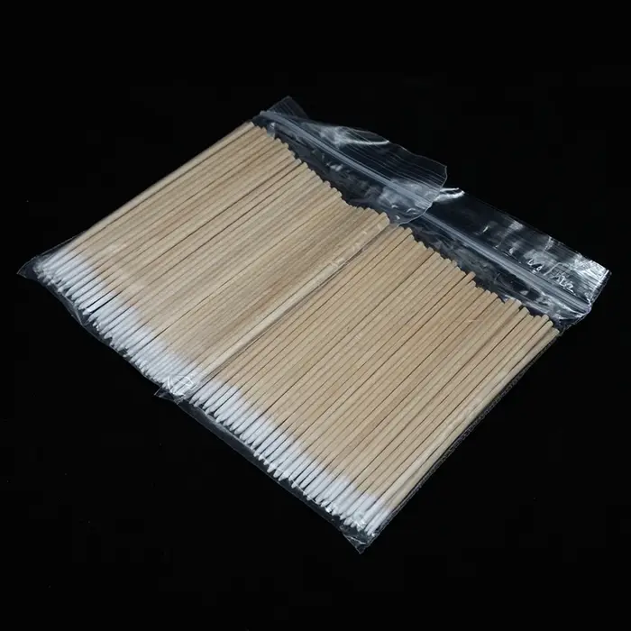 300 pièces ongles bois coton-tige bâtons propres dissolvant de vernis