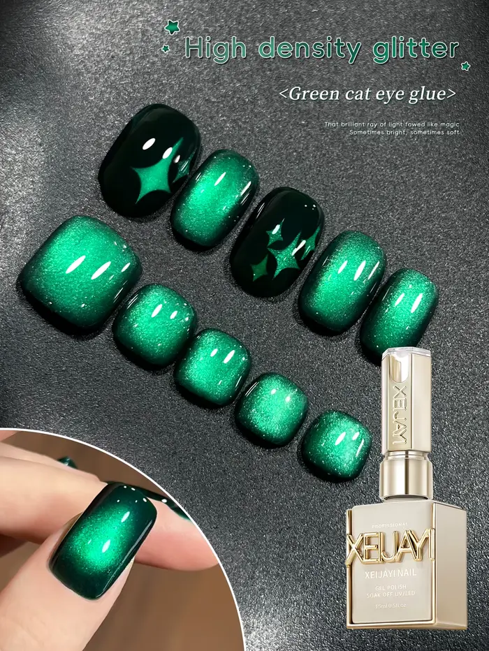 Vernis à ongles Gel œil de chat glace pilée poire de neige 15ml