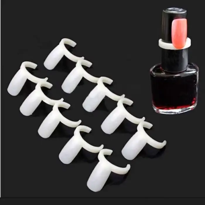 50pcs faux ongles anneau coloration montrant Nail Art acrylique complet vernis