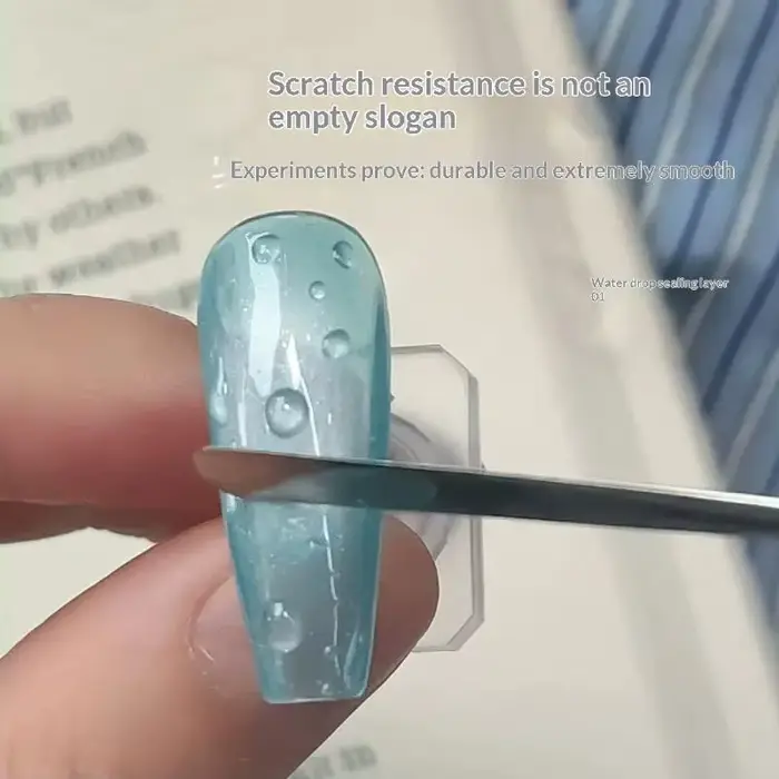 Gel à ongles 3D effet goutte d'eau 8ml, sans résidu, pour manucure, gel de sculpture pour nail art, couche de finition haute transparence, vernis à ongles.
