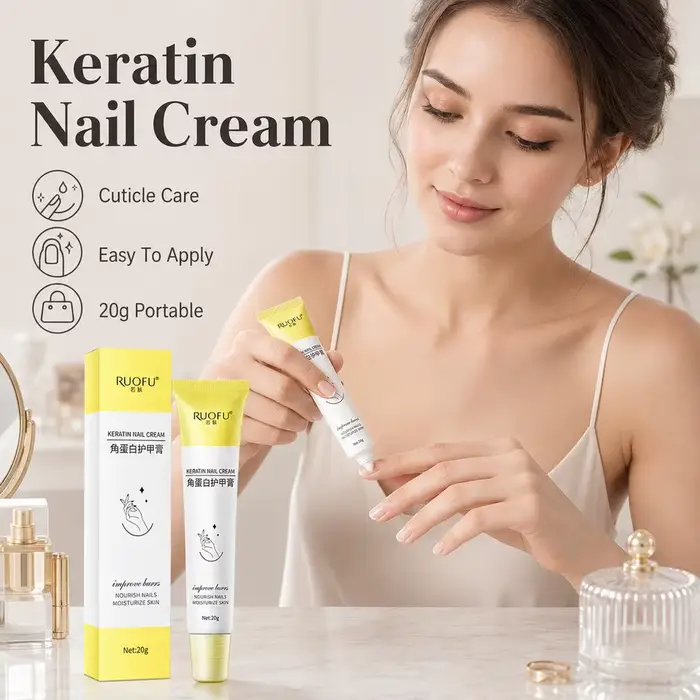 Crème à ongles à la kératine