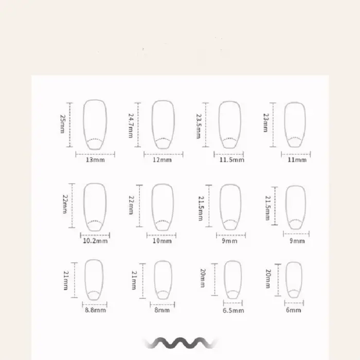 24 pièces/1 boîte vent foncé dégradé Long blanc arc ongles Patch faux ongles