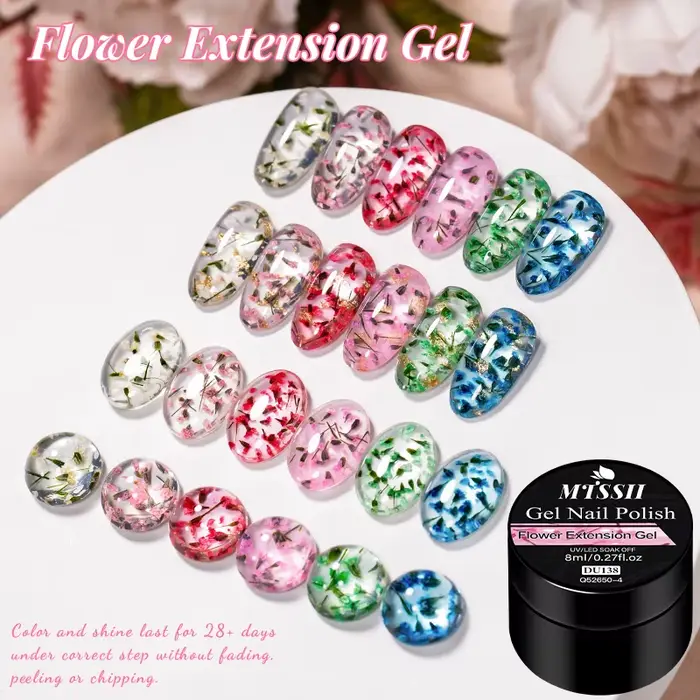Gel UV durcissant rapide pour extension d'ongles