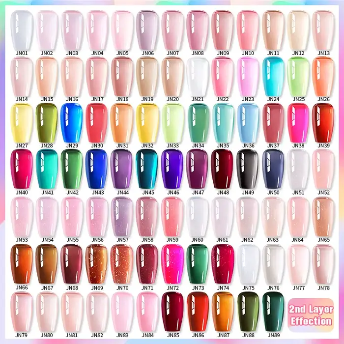BORN PRETTY 10ml Sirop Nude Gel Jelly Nude Couleur Naturelle Semi Permanent Soak Off UV LED Vernis Fournitures pour Ongles Manucure