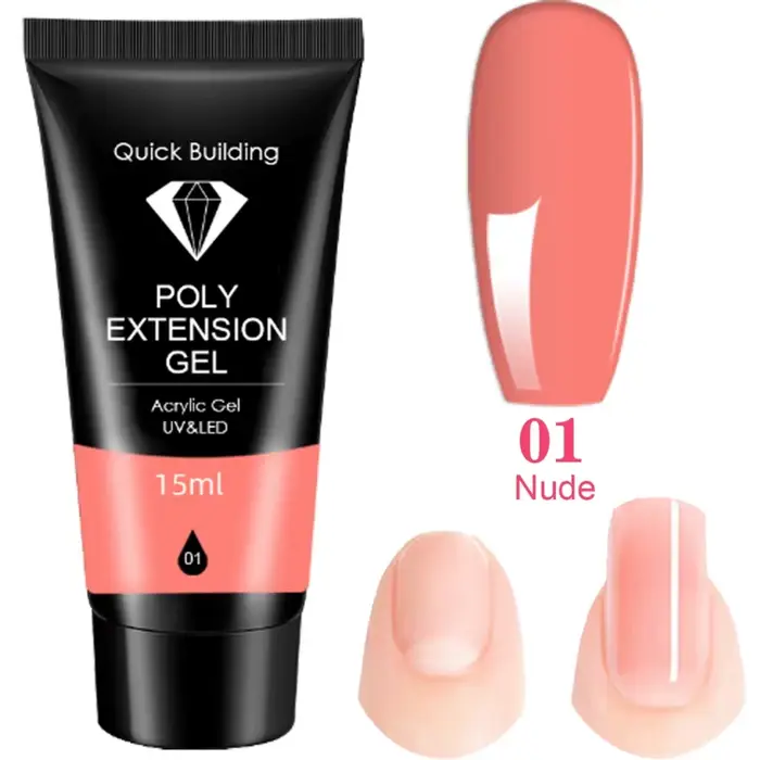 Gel Poly pour Ongles Semi-Permanent UV