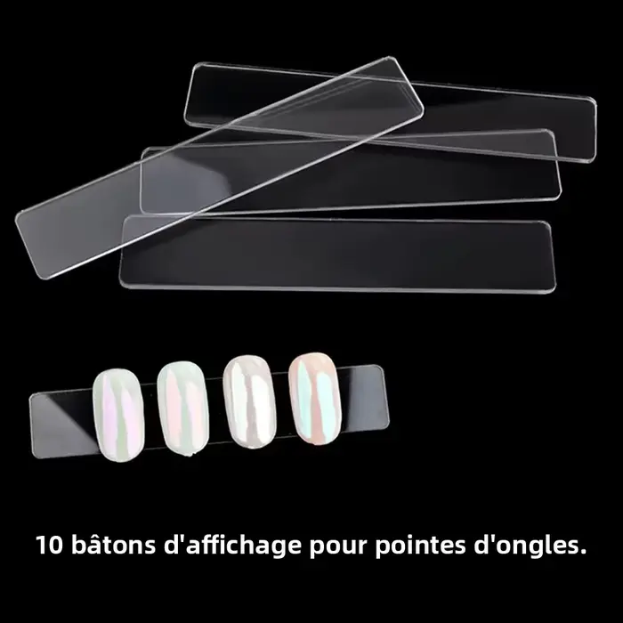 Boîte de rangement vide à pression sur les ongles