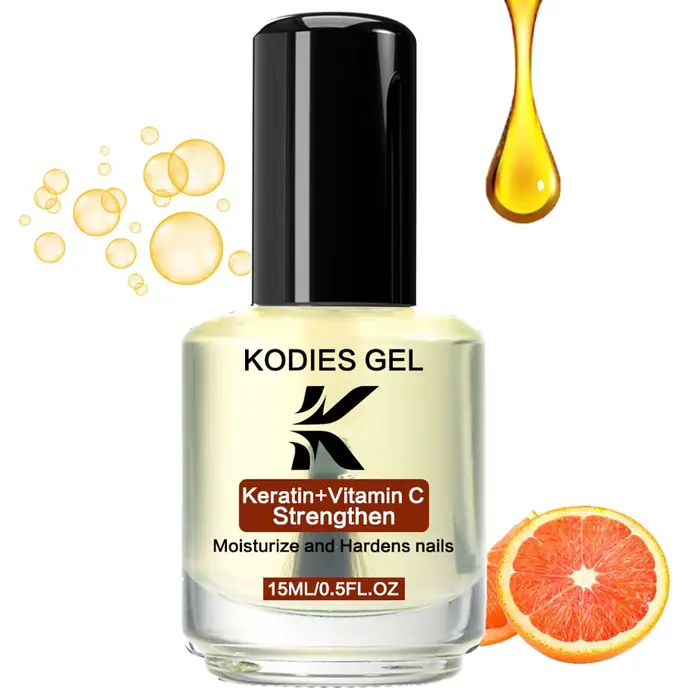 KODIES GEL kératine vitamine C huile pour cuticules renforcement des ongles 15ML hydrater et indique
