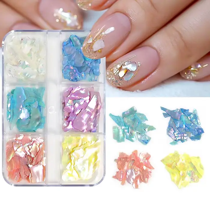 Coquille d'ormeau 3D pour Nail Art