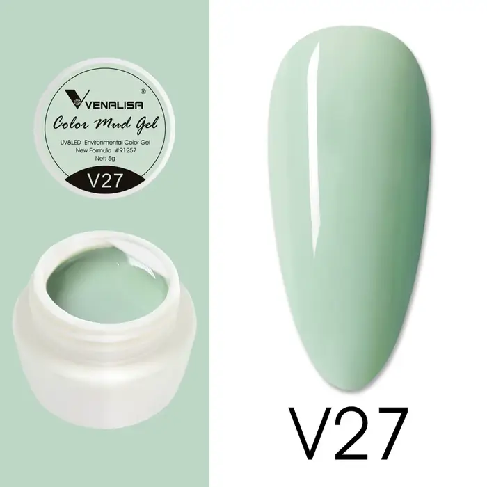 VENALISA Gel de boue de couleur-couleur Pure bricolage Nail Art Design vernis Gel UV pour manucure v
