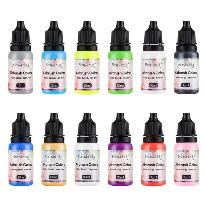 12 pièces vernis à ongles peinture aérographe encre
