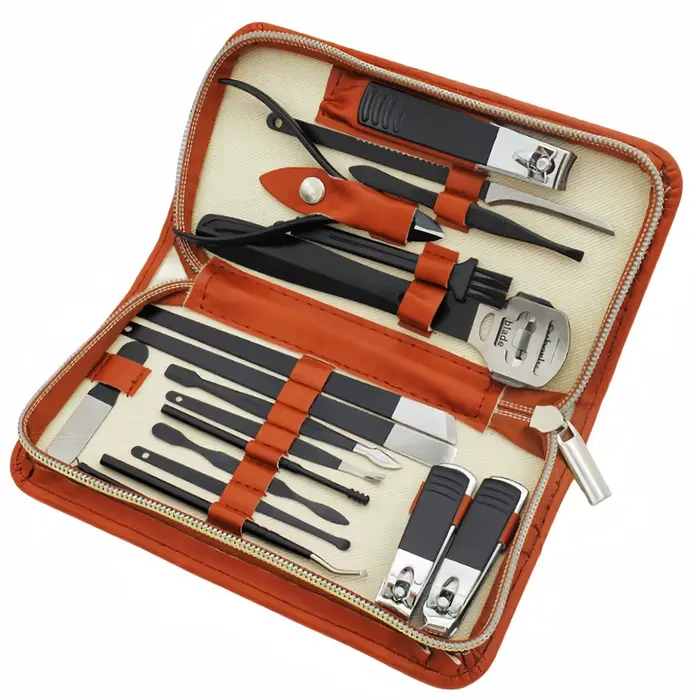 Kit de soins des ongles en acier inoxydable, ensemble de manucure, Kit de pédicure professionnel, Ki