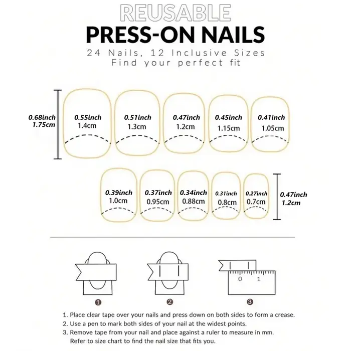 Kit de 48 faux ongles français brillants en acrylique, comprenant 24 ongles courts carrés et 24 ongles d'orteils, entièrement couvrants et élégants