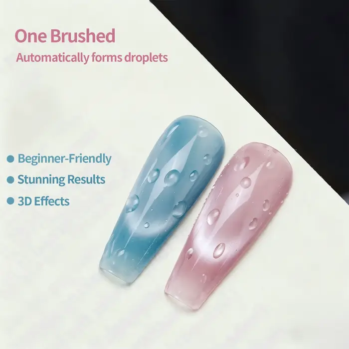 Gorgellux Top Coat Gel Effet Goutte d'Eau Sans HEMA/TPO 15ml Sans Résidu Longue Durée