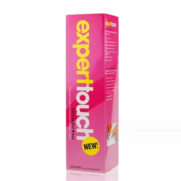 Lingettes en coton non pelucheuses pour dissolvant de vernis à ongles