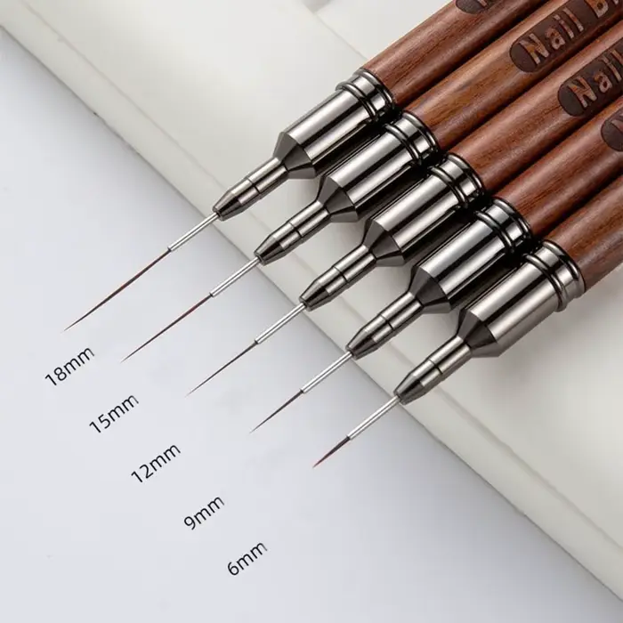 Nouveau Pinceau Liner pour Ongles 6/9/12/15/18mm