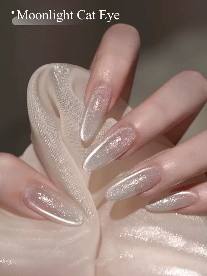 1-21 pièces WS style japonais scintillant blanc Gel vernis à ongles Fine