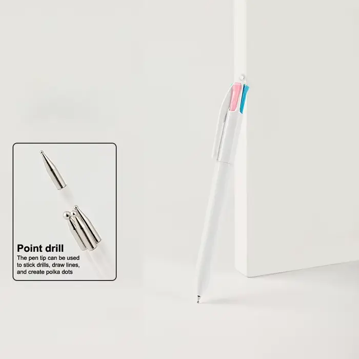 Stylo à points pour Nail Art 5 en 1, outils de peinture des ongles, stylo à bille rotatif, pointe d'