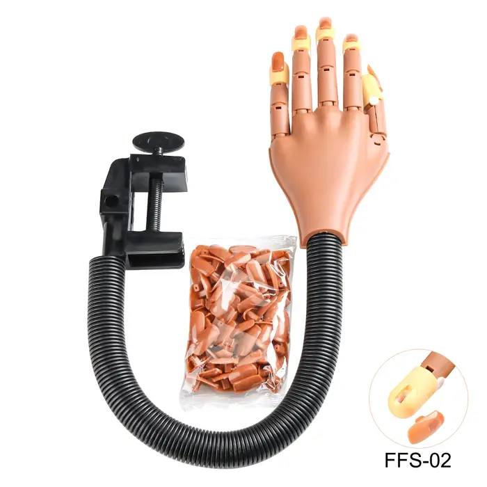 Kit d'entraînement pour nail art avec main prothétique