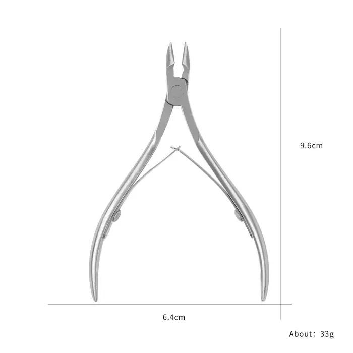 Pince à cuticules professionnelle en acier inoxydable, coupe-ongles, manucure et pédicure, soins, pi