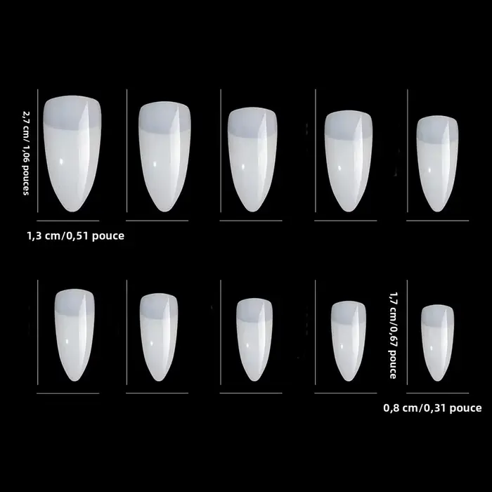 100 faux ongles artistiques en forme de griffe d'aigle