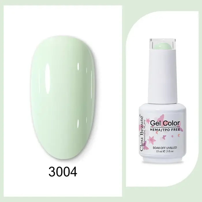 Clou Beaute 15ml HEMA TPO gratuit Gel vernis à ongles brillant foncé armée vert Gel laque Semi Permanent Art organique