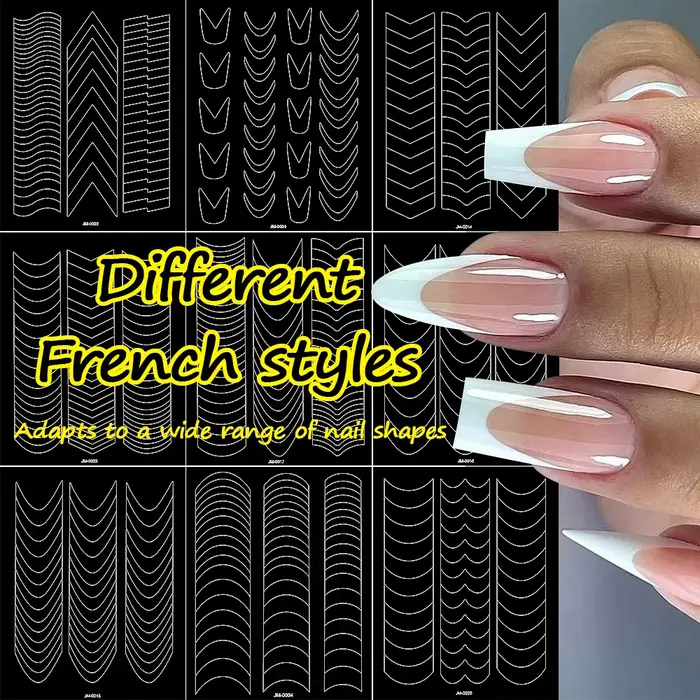 Pochoirs autocollants pour Nail Art