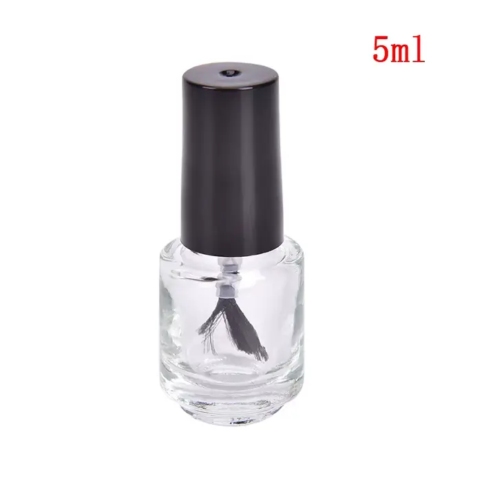 【1 pièce, flacon vide en verre pour vernis à ongles de 5/10/15 ml avec pinceau, flacon en verre pour