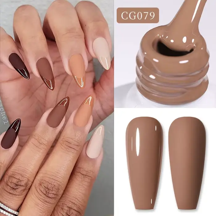 BORN PRETTY 10ml café clair brun Gel vernis à ongles automne hiver Semi Permanent tremper UV LED