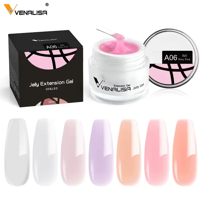 Venalisa CANNI Texture crémeuse extension constructeur Gel de gelée auto-nivelant sans brûle Gel