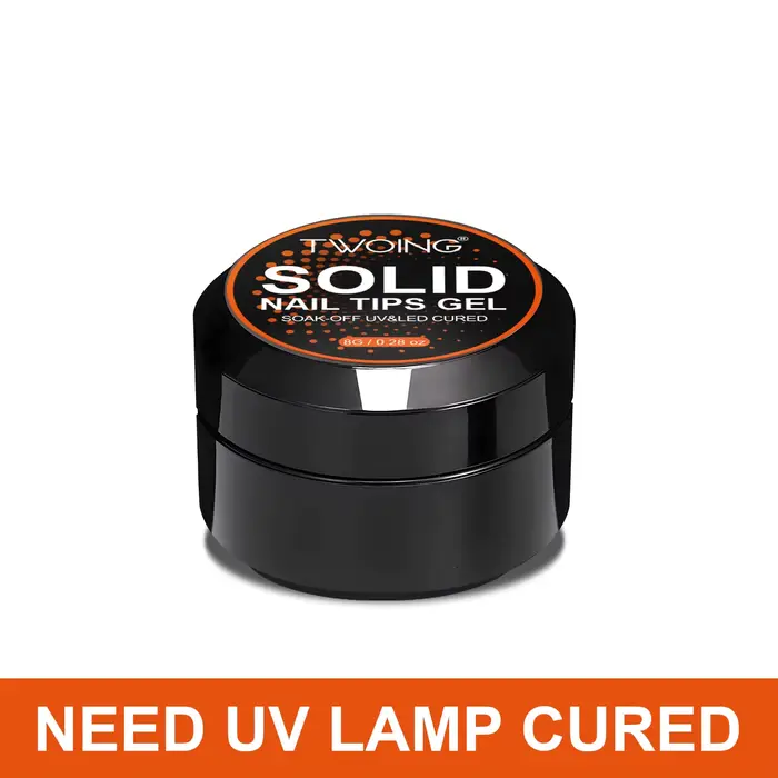 TWOING 8g clair solide ongles conseils Gel longue durée forte adhérence UV/LED Gel de construction p