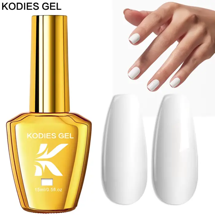 KODIES GEL-Verhéritage à Ongles Gel Super Blanc