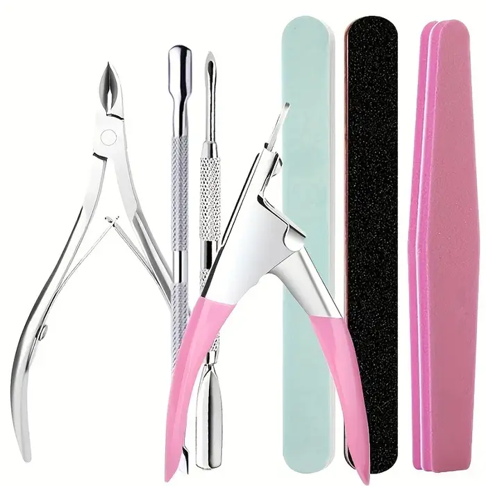 Ensemble d'outils de soin des ongles : bandes de polissage
