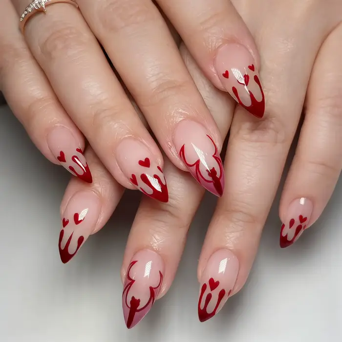 24 faux ongles d'Halloween