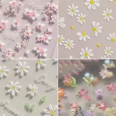 Autocollants adhésifs pour nail art DIY