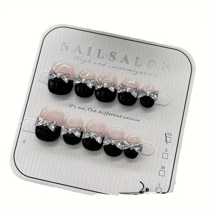 10 pièces ongles à pression faits à la main