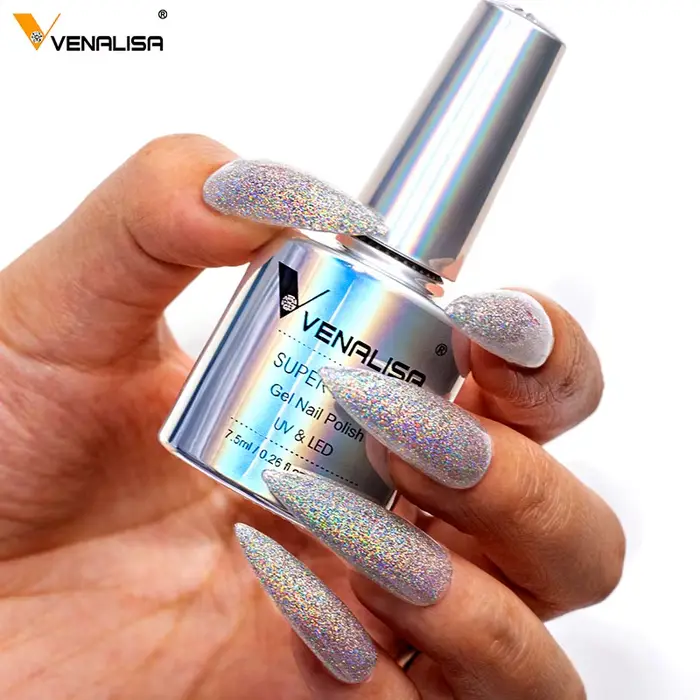 Venalisa 7.5ml Super Laser vernis à ongles effet paillettes scintillant Semi Permanent CANNI couleurs beauté UV LED Gel laque