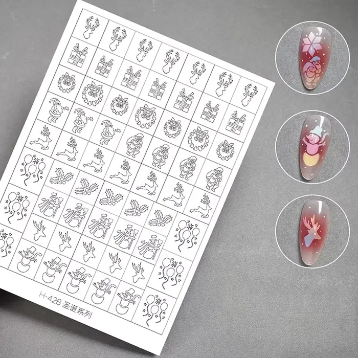 Pochoir d'aérographe pour ongles