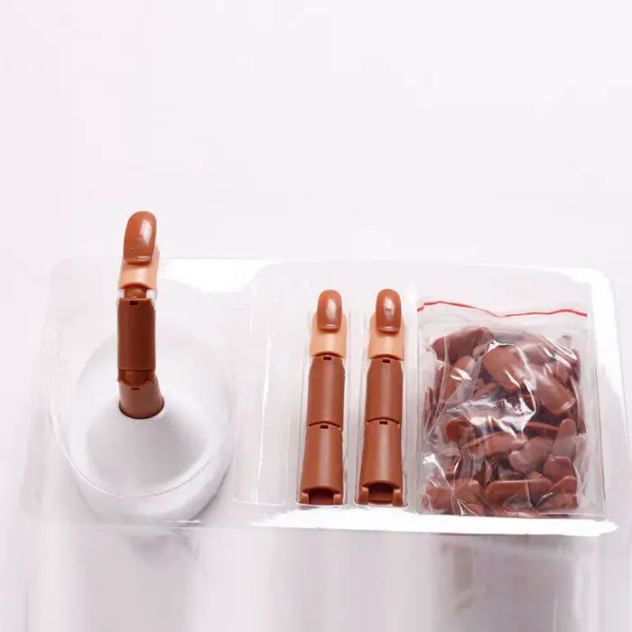 1 Ensemble de Modèles d'Entraînement pour Ongles avec Base et Support de Présentation