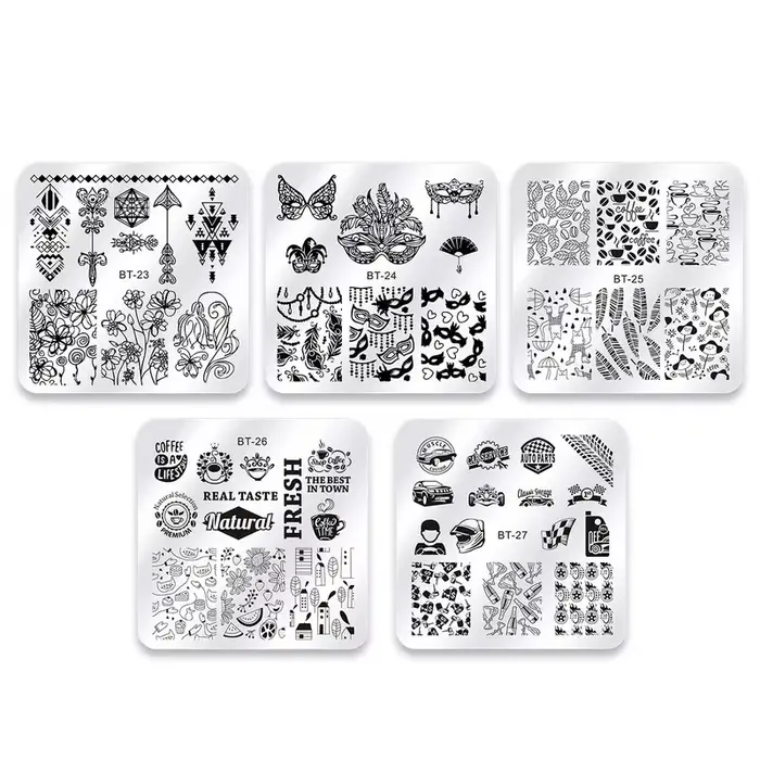 Plaques d'Estampage pour Ongles