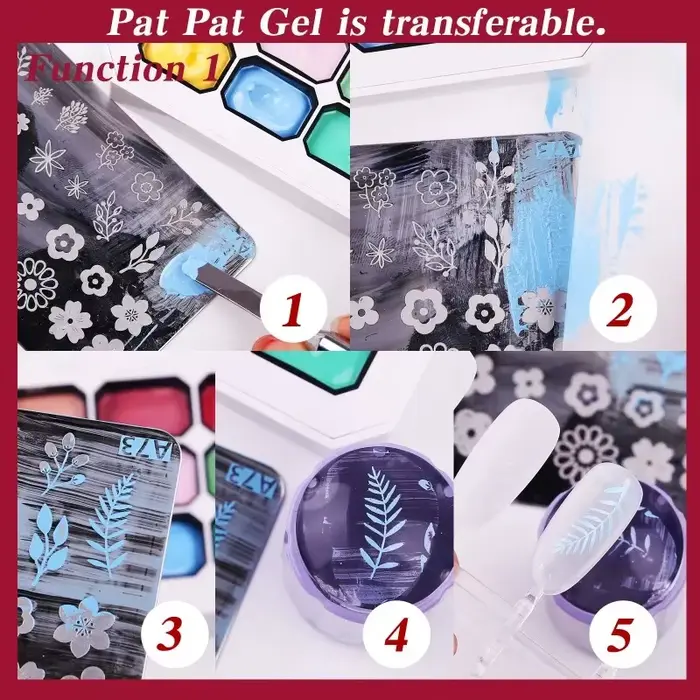 9 grille dégradé peinture Gel Palette Ombre tapotement Gel vernis à ongles décapant