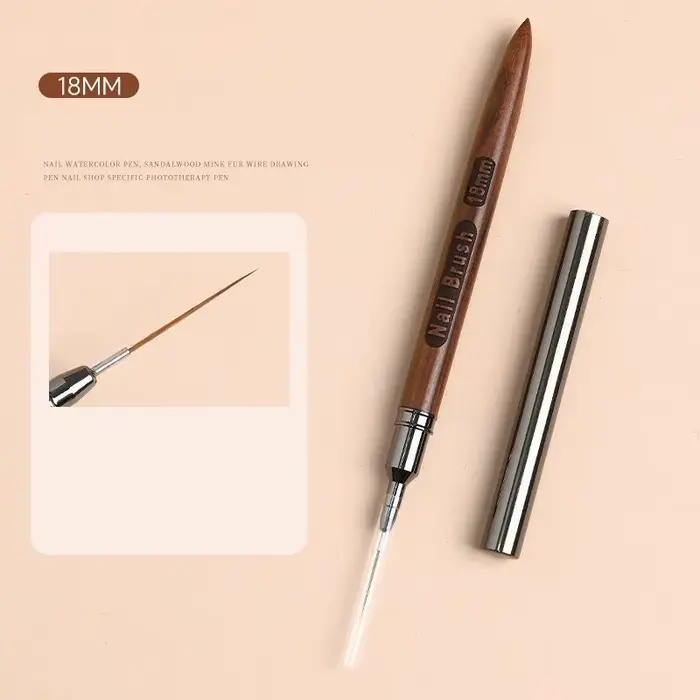 Manucure manche rond en bois Art Liner bricolage peinture pinceau dessin lignes rayure fleur