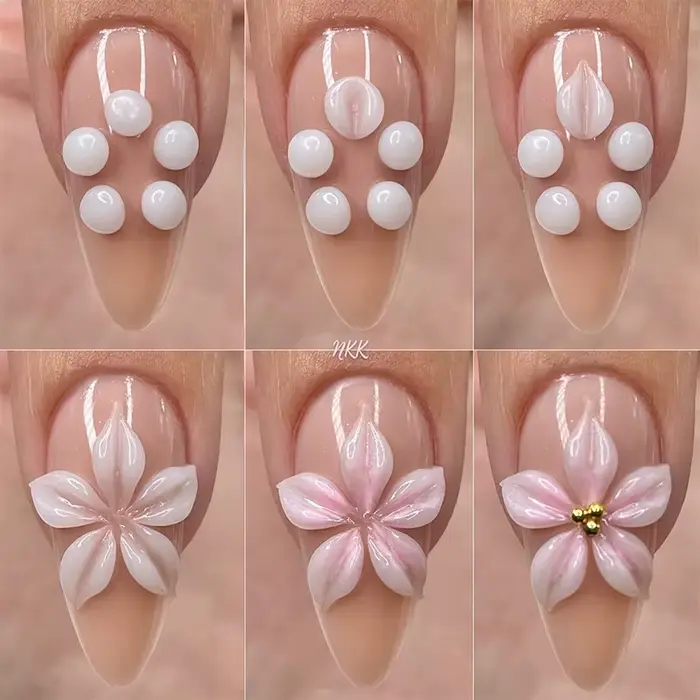 NICOLE DIARY blanc antiadhésif Extension de main Gel vernis à ongles pour 3D façonnage sculpture fleur bricolage Nail