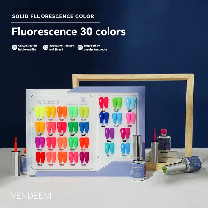 Verhéritage à Ongles Fluorescent en Gel Néon Semi Continu