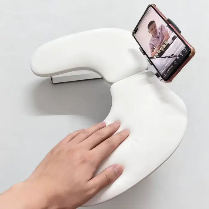 Coussin de main en forme de papillon pour nail art avec support pour téléphone, détachable, un excel