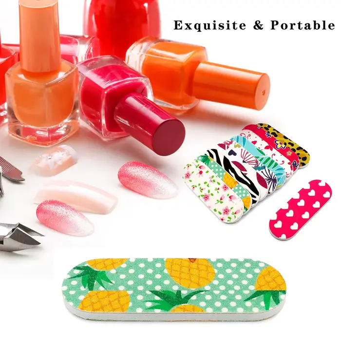 50 pièces limes à ongles planches Double face Mini